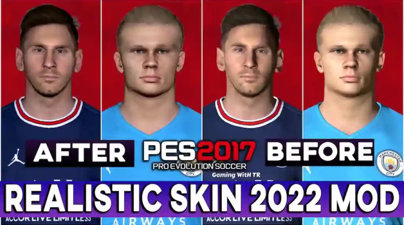 PES 2017 NEW REALISTIC SKIN TONE 2022 MOD