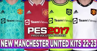 PES 2017 LATEST MANCHESTER UNITED KITS 22-23