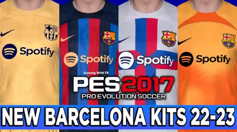 PES 2017 NEW BARCELONA KITS 22-23