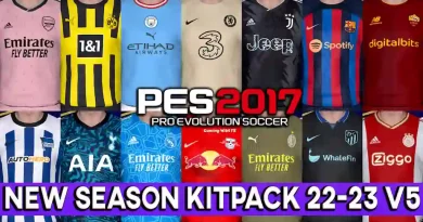 PES 2017 NEW SEASON KITPACK 22-23 V5