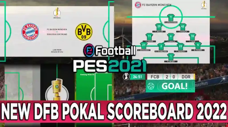 PES 2021 NEW DFB POKAL SCOREBOARD 2022