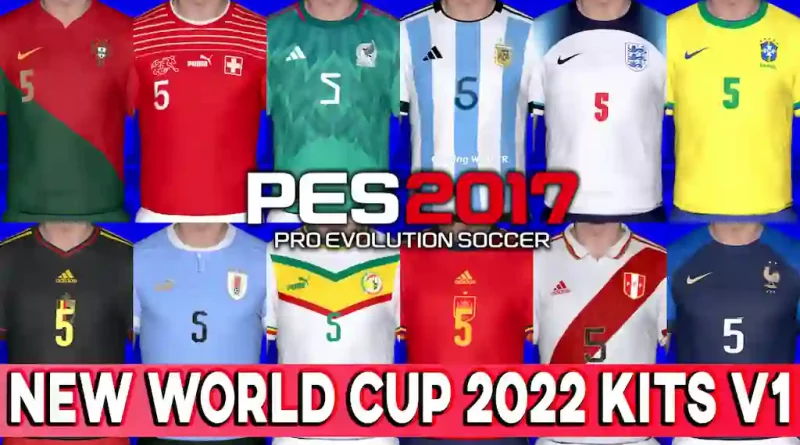 PES 2017 NEW WORLD CUP 2022 KITS V1