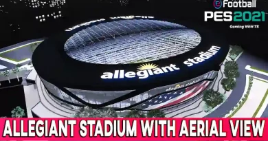 PES 2021 ALLEGIANT STADIUM WITH AERIAL VIEW