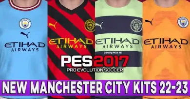 PES 2017 NEW MANCHESTER CITY KITS 22-23 OFFICIAL