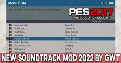 PES 2017 NEW SOUNDTRACK MOD 2022 BY GWT