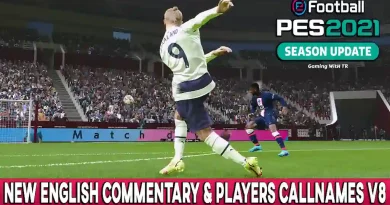 PES 2021 NEW ENGLISH COMMENTARY & PLAYERS CALLNAMES V8