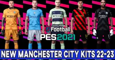 PES 2021 NEW MANCHESTER CITY KITS 2022-2023