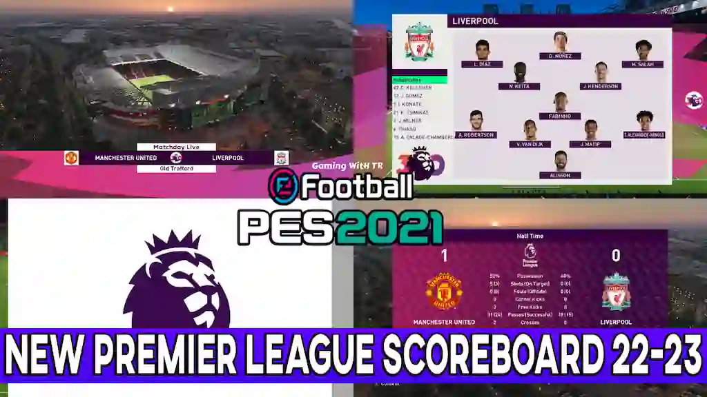 Pes 2021 New Premier League Scoreboard 22 23 Pes 2021 Gaming With Tr