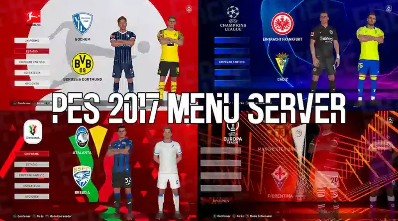 PES 2017 BRAND NEW MENU SERVER 2022