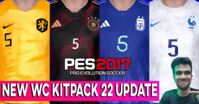 PES 2017 NEW WORLD CUP KITPACK 2022 UPDATE V2