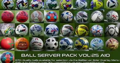 PES 2021 NEW BALL SERVER PACK V25