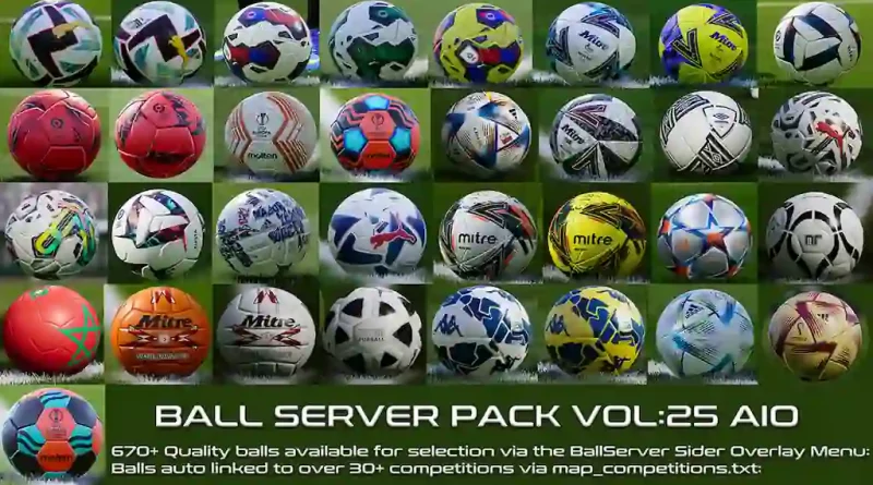 PES 2021 NEW BALL SERVER PACK V25