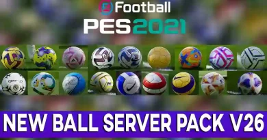 PES 2021 NEW BALL SERVER PACK V26