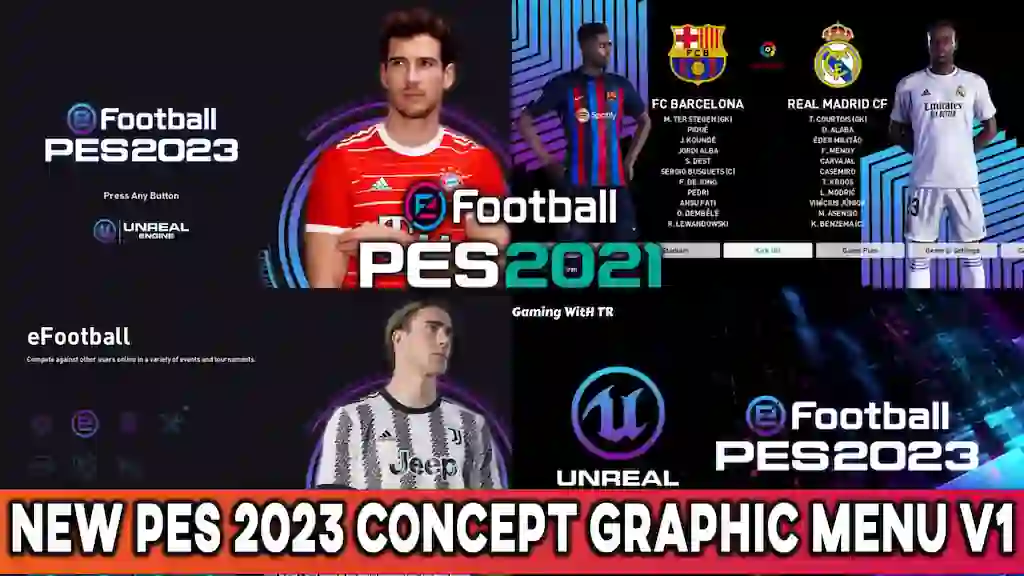 PES 2021 Menu eFootball 2023 by PESNewupdate ~