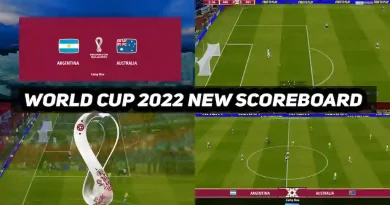 PES 2017 NEW FIFA WC SCOREBOARD 2022 UPDATE