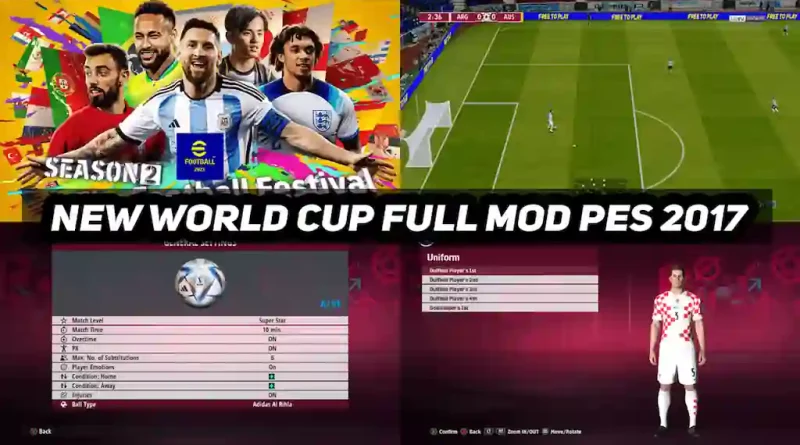 PES 2017 NEW FINAL WORLD CUP 2022 FULL UPDATE