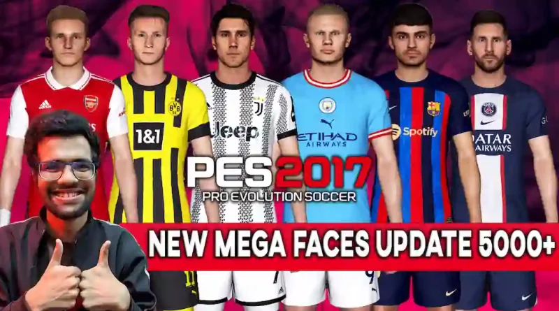 PES 2017 NEW MEGA FACES UPDATE 5000