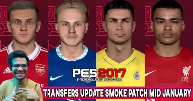 PES 2017 NEW TRANSFERS UPDATE SMOKE PATCH 17.4