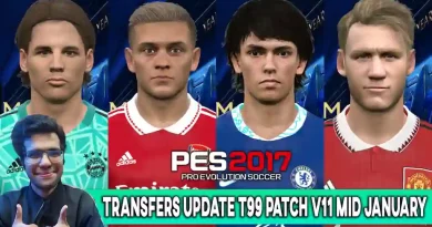 PES 2017 NEW TRANSFERS UPDATE T99 PATCH V11 MID JANUARY