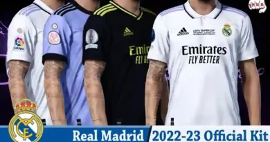 PES 2021 FULL REAL MADRID KITS UPDATE 2023