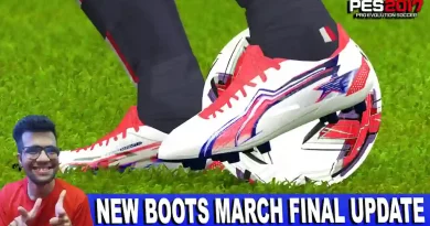 PES 2017 NEW BOOTS MARCH FINAL UPDATE 2023