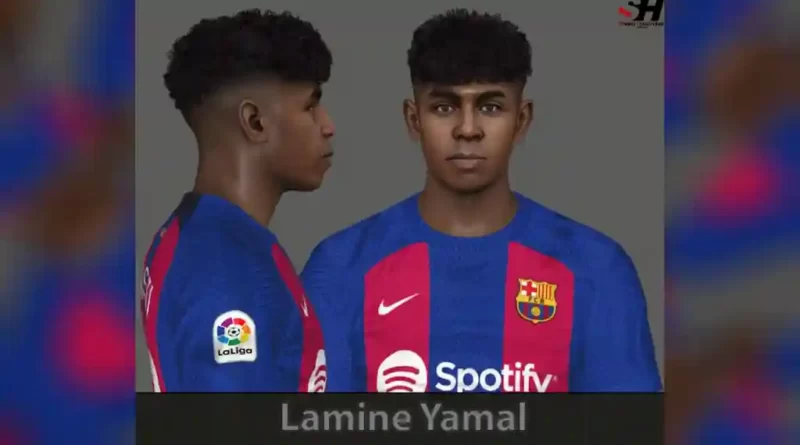 PES 2017 NEW LAMINE YAMAL FACE 2023