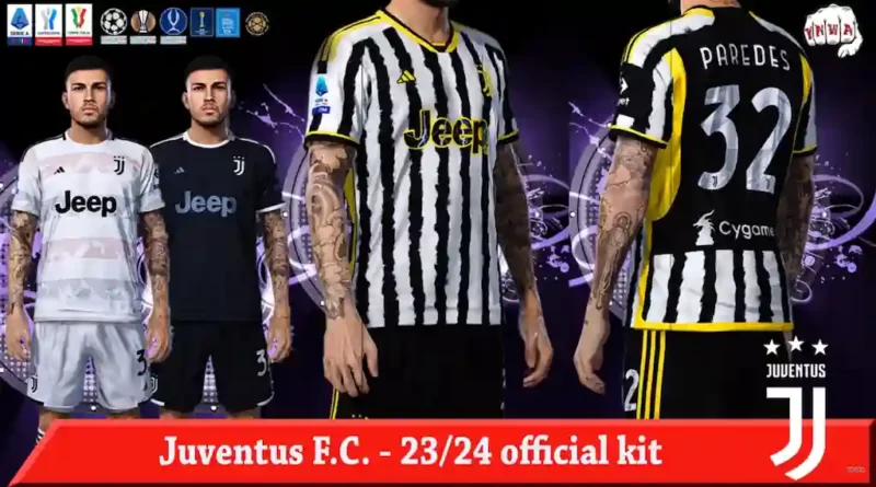 PES 2021 NEW JUVENTUS KITS 23-24 UNOFFICIAL