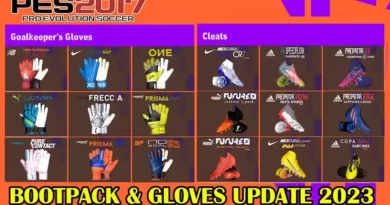 PES 2017 NEW BOOTPACK & GLOVES 2023 UPDATE