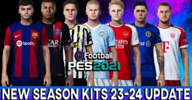 PES 2021 NEW SEASON KITS 23-24 UPDATE