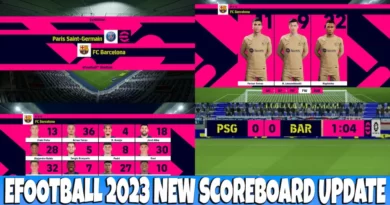 EFOOTBALL 2023 NEW SCOREBOARD UPDATE