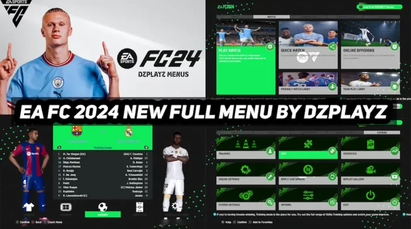 PES 2017 NEW EA FC24 GRAPHIC MENU UPDATE