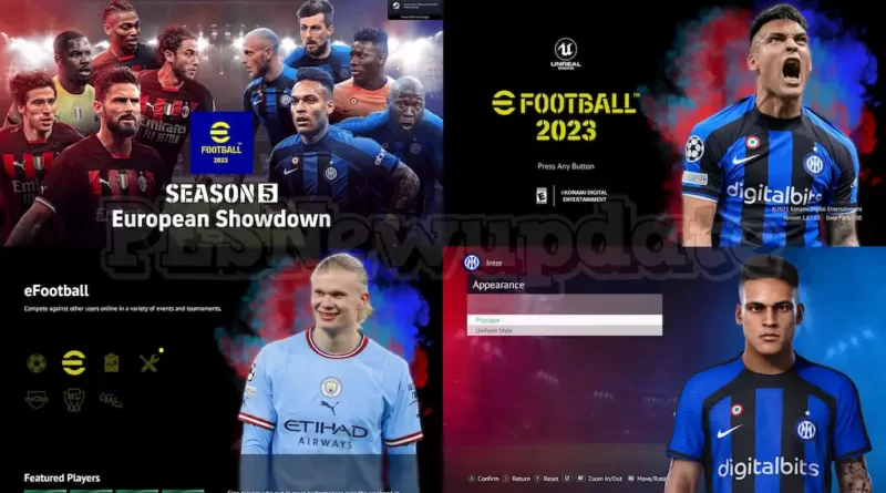 PES 2021 NEW EFOOTBALL 2023 SEASON 5 MENU UPDATE