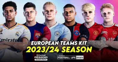 PES 2021 NEW EUROPEAN TEAM KITS 23-24