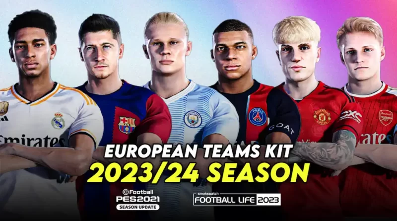 PES 2021 NEW EUROPEAN TEAM KITS 23-24