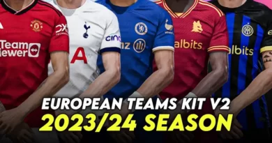 PES 2021 NEW EUROPEAN TEAM KITS 23-24 V2