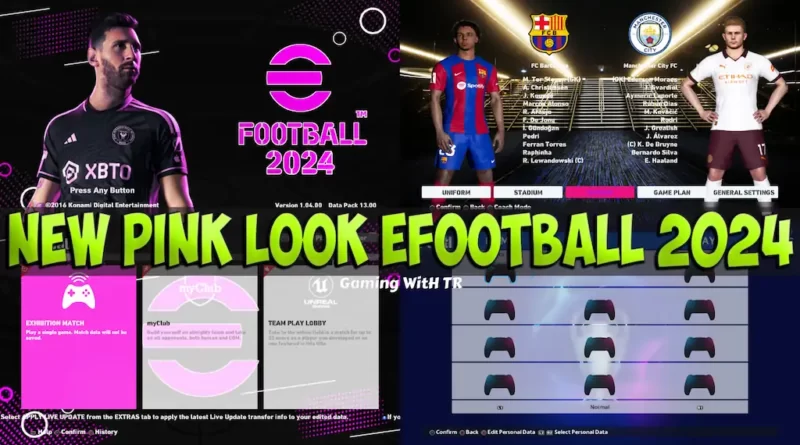 PES 2017 NEW PINK LOOK EFOOTBALL 2024 UPDATE