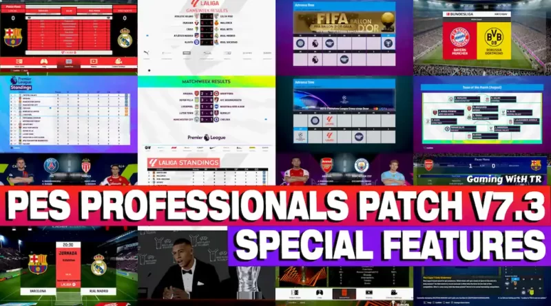 PES 2017 NEW PROFESSIONALS PATCH V7.3 UPDATE - SPECIAL FEATURES