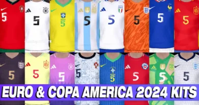 PES 2017 NEW EURO 2024 & COPA AMERICA 2024 KITS UPDATE