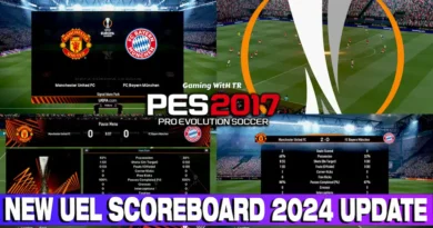 PES 2017 NEW UEL SCOREBOARD 2024 UPDATE