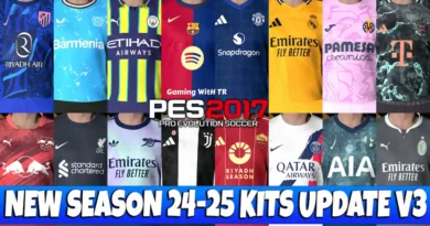 PES 2017 NEW SEASON 24-25 KITS UPDATE V3