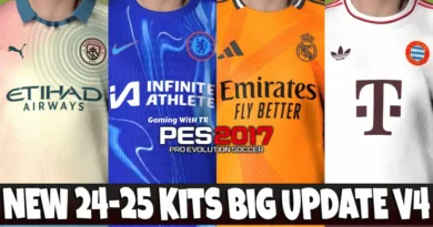 PES 2017 NEW SEASON 24-25 KITS UPDATE V4