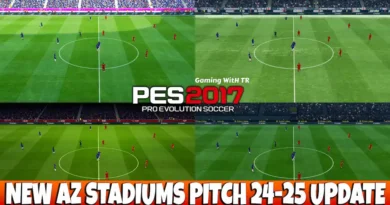 PES 2017 NEW AZ STADIUMS PITCH 24-25 UPDATE