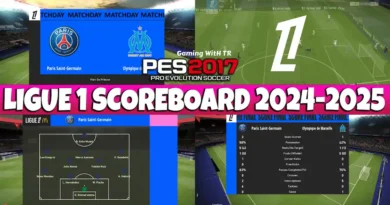 PES 2017 NEW LIGUE 1 SCOREBOARD 2024-2025 UPDATE