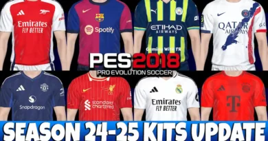 PES 2018 NEW KITS SEASON 24-25 UPDATE