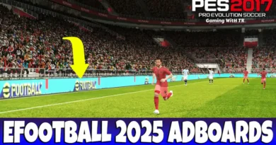 PES 2017 NEW EFOOTBALL 2025 ANIMATED ADBOARDS UPDATE