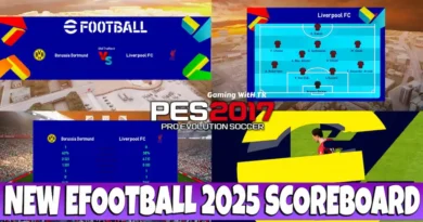 PES 2017 NEW EFOOTBALL 2025 SCOREBOARD UPDATE