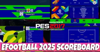 PES 2017 NEW FHD EFOOTBALL 2025 SCOREBOARD