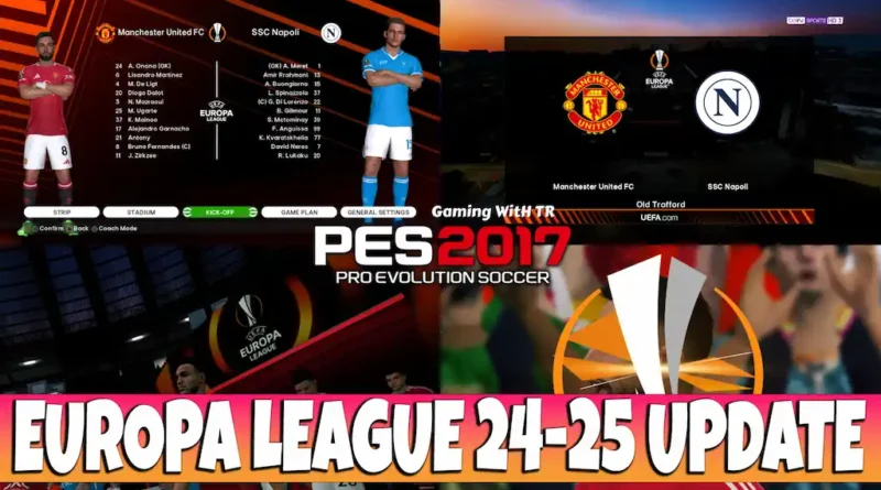 PES 2017 NEW SEASON EUROPA LEAGUE 24-25 UPDATE