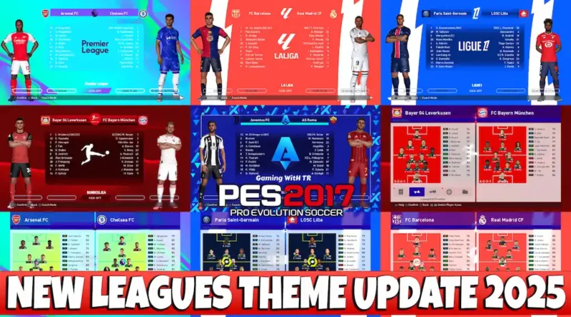 PES 2017 NEW SEASON LEAGUES THEME UPDATE 2025