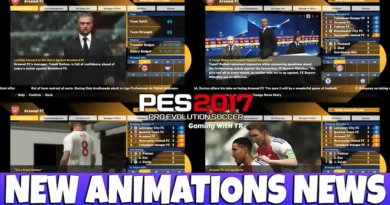 PES 2017 NEW MASTER LEAGUE NEWS ANIMATIONS UPDATE